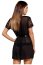 Babydoll si Chiloti Obsessive Alluria - Negru - detaliu design