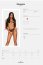 Bikini plasa negru, Strapelie, deschisi la spate si in zona intima, Obsessive# - accesorii incluse
