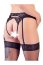 Set Portjartier si Chilot cu Decupaje Cottelli Colection - Negru - detaliu design
