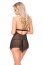 Set Babydoll si Bikini SoftLine Helen - Negru - detaliu design