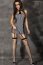 Costum Chilirose Profesoara, rochie cu strapsuri detasabile, cravata, chiloti, bat, ochelari si ciorapi# - culoare si material
