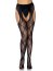 Dres Negru Decupat, model floral, Leg Avenue# - vedere laterala