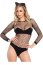 Body Plasa Naughty Kitty Leg Avenue - Negru