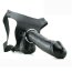 StrapOn Barbati Pipedream »Fetish Fantasy Series« 25 cm - Negru - detaliu finisaj
