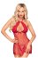 Babydoll Penthouse cu Chilotei tip String Libido Boost - Rosu - vedere frontala