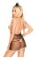 Set Costum menajera alcatuita din 3 piese Babydoll bikini si diadema, Penthouse# - detaliu design