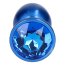 Plug Anal Blue Pleasure Night, albastru metalizat#