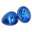 Plug Anal Blue Pleasure Night, albastru metalizat#