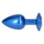 Plug Anal Blue Pleasure Night, albastru metalizat#