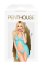 Set Babydoll cu Chilotei tip String Penthouse After Sunset - Turqoise - culoare si material
