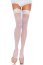 Ciorapi albi, Leg Avenue, Sheer Thigh Highs, S-L# - vedere frontala