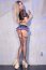 Costum Chilirose Schoolgirl, CR-4452, fusta mini cu portjartiere, chiloti, top plasa, sutien, ochelari si ciorapi# - culoare si material