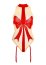 Body Christmas Gift, Leg Avenue, nud, cu funda rosie printata, S-L# - dimensiuni complete