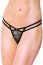 Chiloti Tanga, Softline, Negru, 2 barete# - culoare si material