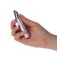 Vibrator Toyz4Lovers "Maxi Bullet" 9 cm - Argintiu - culoare si material