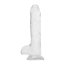 Dildo Transparent Toyz4Lovers "Real Rapture" 19 cm