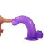 Dildo Jelly Purple Violet - dimensiuni complete 20 cm diametru 4,1 cm