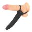 StrapOn Anal Lovetoy »Fantasy Double« 15 cm - Negru