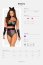 Set Sexy Silveria 6 piese Obsessive - Negru - vedere laterala