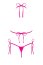 Costum de baie Bella Vista, Obsessive, Roz, S-L# - detaliu finisaj