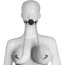 Set Bondage, Lovetoy, Breathable Ball Gag Nipple Clamp, metal, piele, silicon - culoare si material