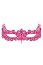 Masca ochi Obsessive, dantela, panglica satin, roz# - detaliu design