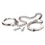 Catuse Metalice, Fetish Fantasy Series, pentru picioare, lant 69 cm, metal - culoare si material