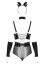 Set Sexy Silveria 6 piese Obsessive - Negru - dimensiuni complete