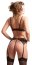 Set lenjerie Abierta Fina, portjartier, chiloti, sutien, chocker# - detaliu design