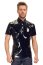 Camasa Latex Look pentru Barbati Black Level - Negru - vedere frontala