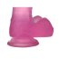 Dildo Roz Medium, Jelly Pink [ 17 cm x 3,5 cm ] - dimensiuni complete