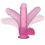 Dildo Roz Medium, Jelly Pink [ 17 cm x 3,5 cm ] - vedere laterala