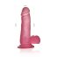 Dildo Jelly Pink Roz Small Lovetoy - design anatomic gland vene textura