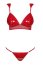 Set Bikini si Sutien Obsessive Hunteria - Rosu - culoare si material