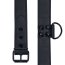Zgarda cu lesa piele ecologica, negru, unisex#