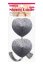 Nipple Covers, Lovetoy, Silver Heart Nipple Pasties, Argintiu# - dimensiuni complete