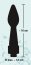 Irigator Anal You2Toys "Rear Splash" 16 cm - Negru##