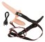 Strap-on Femei 2 Dildo, 10 Vibratii, incarcare la USB - vedere spate