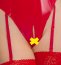 Corset cu Portjartier Black Level - Rosu - accesorii incluse