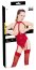Corset cu Portjartier Black Level - Rosu - vedere spate