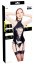 Set Body Portjartier si Chiloti  Black Level - Negru