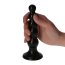 Dildo Anal Elio, Negru, 14 cm x 3,5 cm - detaliu design