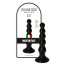 Dildo Anal Elio, Negru, 14 cm x 3,5 cm - vedere frontala