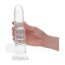 Dildo Transparent Toyz4Lovers "Real Rapture" 19 cm - vedere frontala