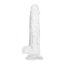 Dildo Toyz4Lovers "Real Rapture" 19 cm - Transparent - vedere frontala