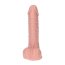 Dildo cu scrot Toyz4Lovers "Michelangelo" 16,5 cm - Natural - vedere laterala