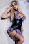 Costum Scolarita, fusta mini cu portjartiere, chiloti, corset, sutien, ciorapi, cravata# - detaliu finisaj