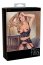 Set Lenjerie Intima de Lux Abierta Fina Suspender - Negru - vedere laterala