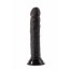 Dildo Negru, Ultra Soft Dildo Black, subtire, 14 cm x 2,5 cm - vedere frontala