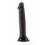 Dildo Negru, Ultra Soft Dildo Black, subtire, 14 cm x 2,5 cm - culoare si material